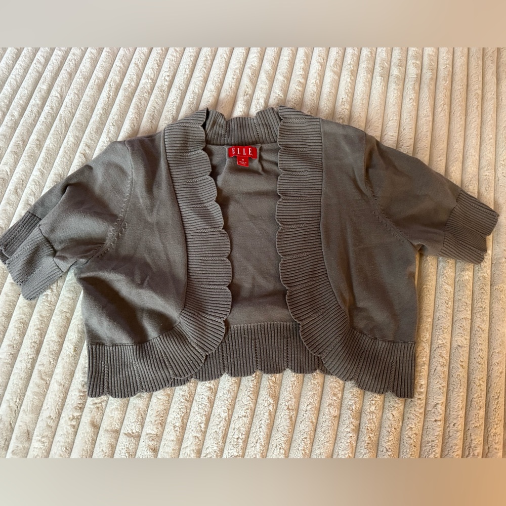 Scalloped edge mini sweater! Super cute, never worn!